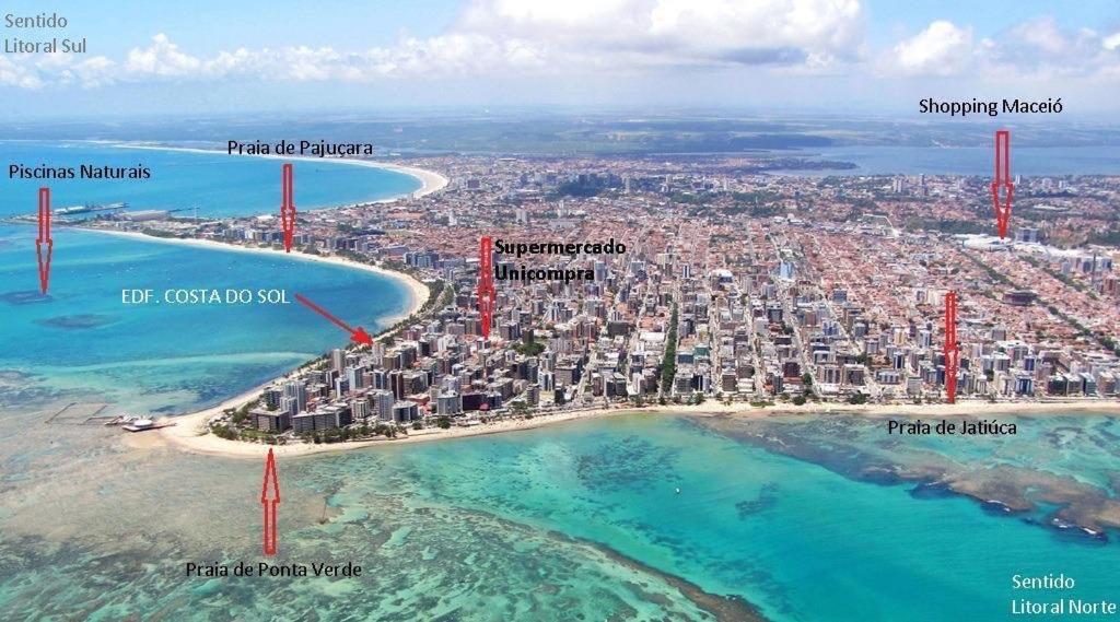 Por Temporada Em Ponta Verde, Com 02 Quartos Com Vista Lateral Mar - Localizacao Na Orla De